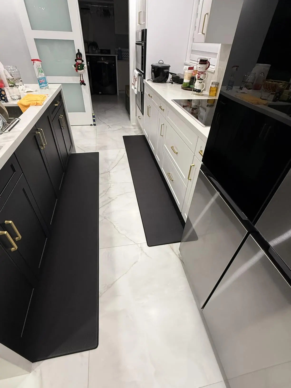 DEXI Kitchen Floor Mats Cushioned anti Fatigue,17X59, Standing Runner Rug Waterproof, Comfort Memory Foam Padded for Front Sink Laundry Soft Thick Rugs Soft Washable Rugs Stain Resistant Rug