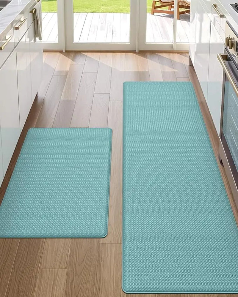 DEXI Kitchen Floor Mats Cushioned anti Fatigue,17X59, Standing Runner Rug Waterproof, Comfort Memory Foam Padded for Front Sink Laundry Soft Thick Rugs Soft Washable Rugs Stain Resistant Rug