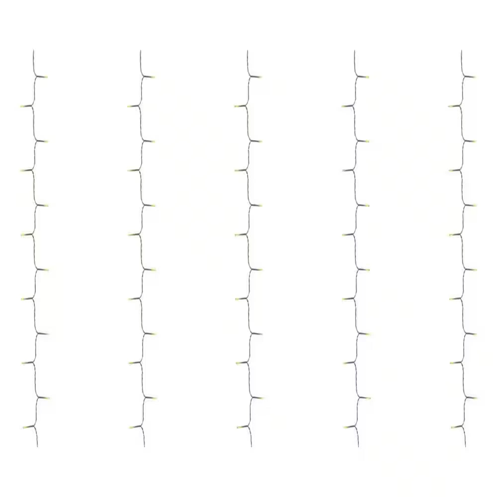 Enchanting 300-Light 10 Ft. Indoor/Outdoor LED Mini Bulb Willow Curtain String Light Set - Perfect for Any Occasion!