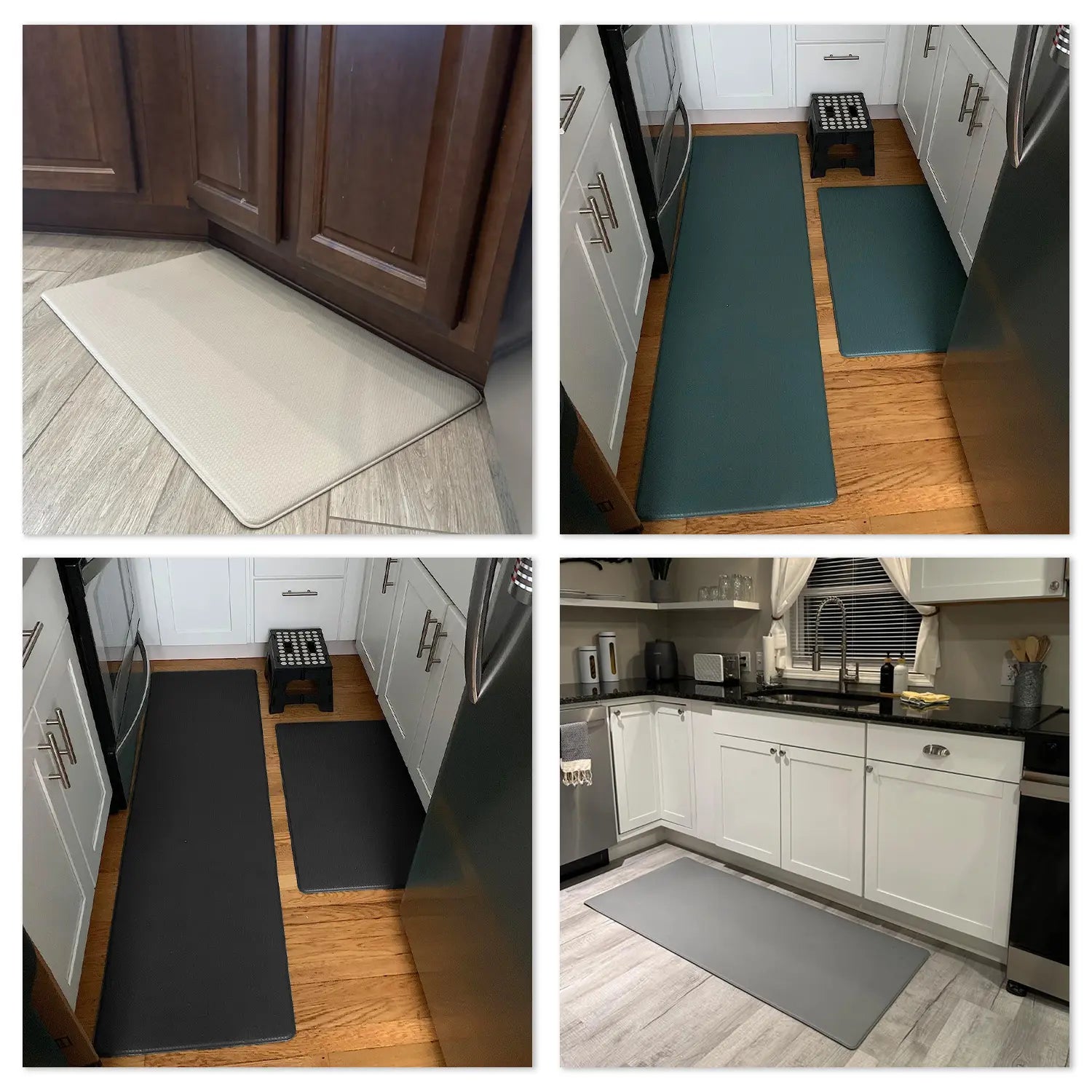 DEXI Kitchen Floor Mats Cushioned anti Fatigue,17X59, Standing Runner Rug Waterproof, Comfort Memory Foam Padded for Front Sink Laundry Soft Thick Rugs Soft Washable Rugs Stain Resistant Rug